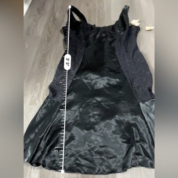 Vintage Evan‎ Picone Black Lace Sleeveless Intimate Lingerie Slip Dress Size L - Picture 9 of 10